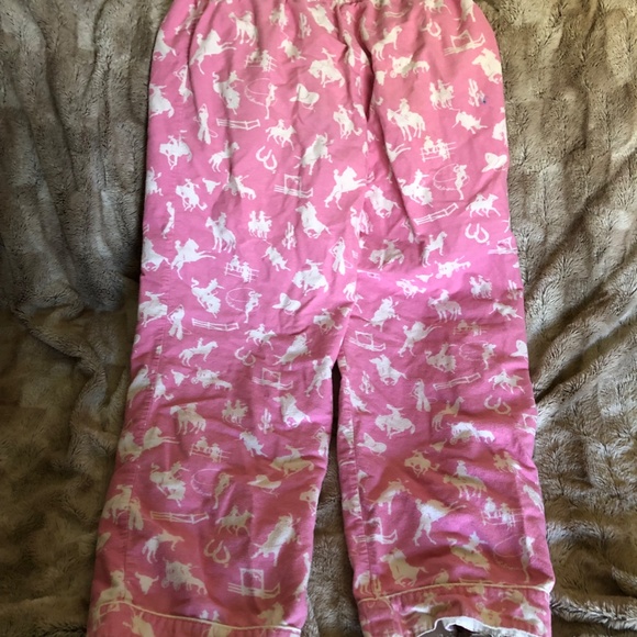 NICK&NORA PJS, VERY RARE, SZ M, HORSE/WESTERN, PINK/WHITE FLANNEL, EUC-NO FLAWS - Picture 9 of 16